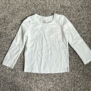 Jumping Beans 3T toddler girl basic white long sleeve T